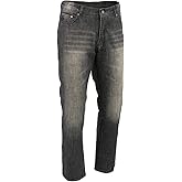 Milwaukee Leather MDM5000 Men's City Limit Black CE Armored Motorcycle Riding Denim Jeans Pants Reinforced w/Aramid Fibers