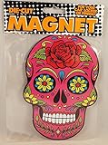 Pink Sugar Skull Die Cut Magnet Home or Auto