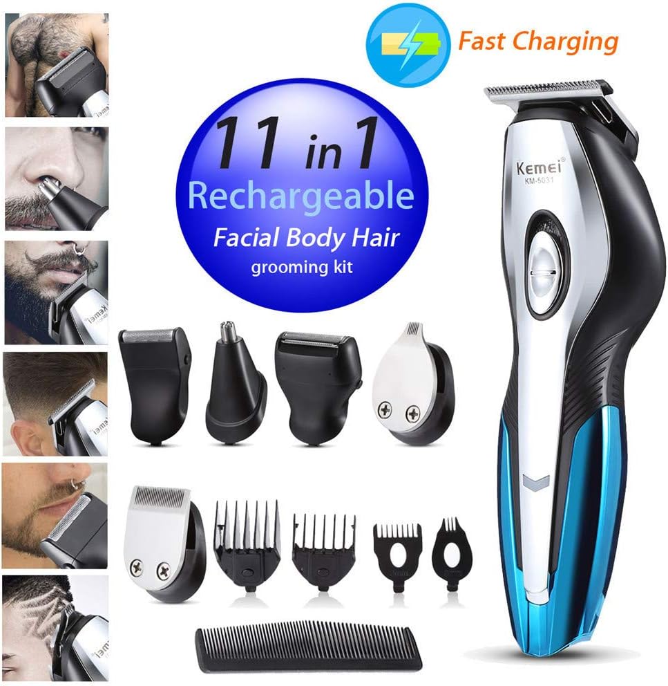 LUBANF 11 in 1 Hair Clipper Electric Shaver Beard Trimmer Men Shaving Machine Rechargeable Electric Hair Trimmers Nose Trimmer