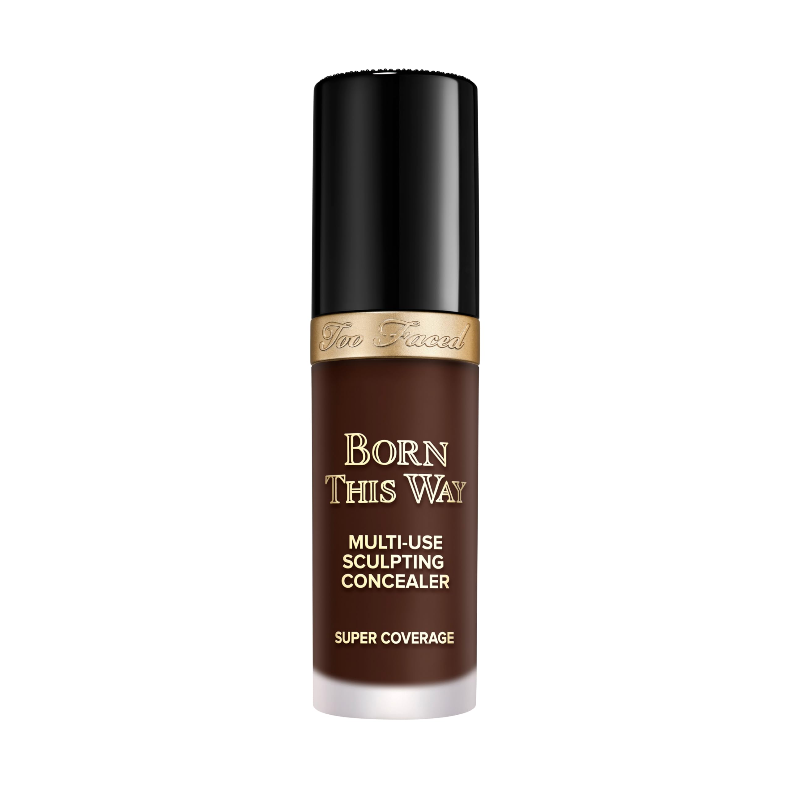 Too Faced Born This Way Super Coverage Multi-Use Concealer | Full Coverage, Oil Free, Long Lasting + Hydrating, 0.45 Fl Oz Ganache
