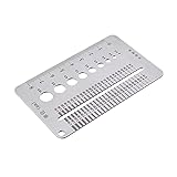 Crack Width Gauge, Gap Measuring Ruler, Stainless