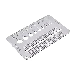 Crack Width Gauge, Gap Measuring Ruler, Stainless