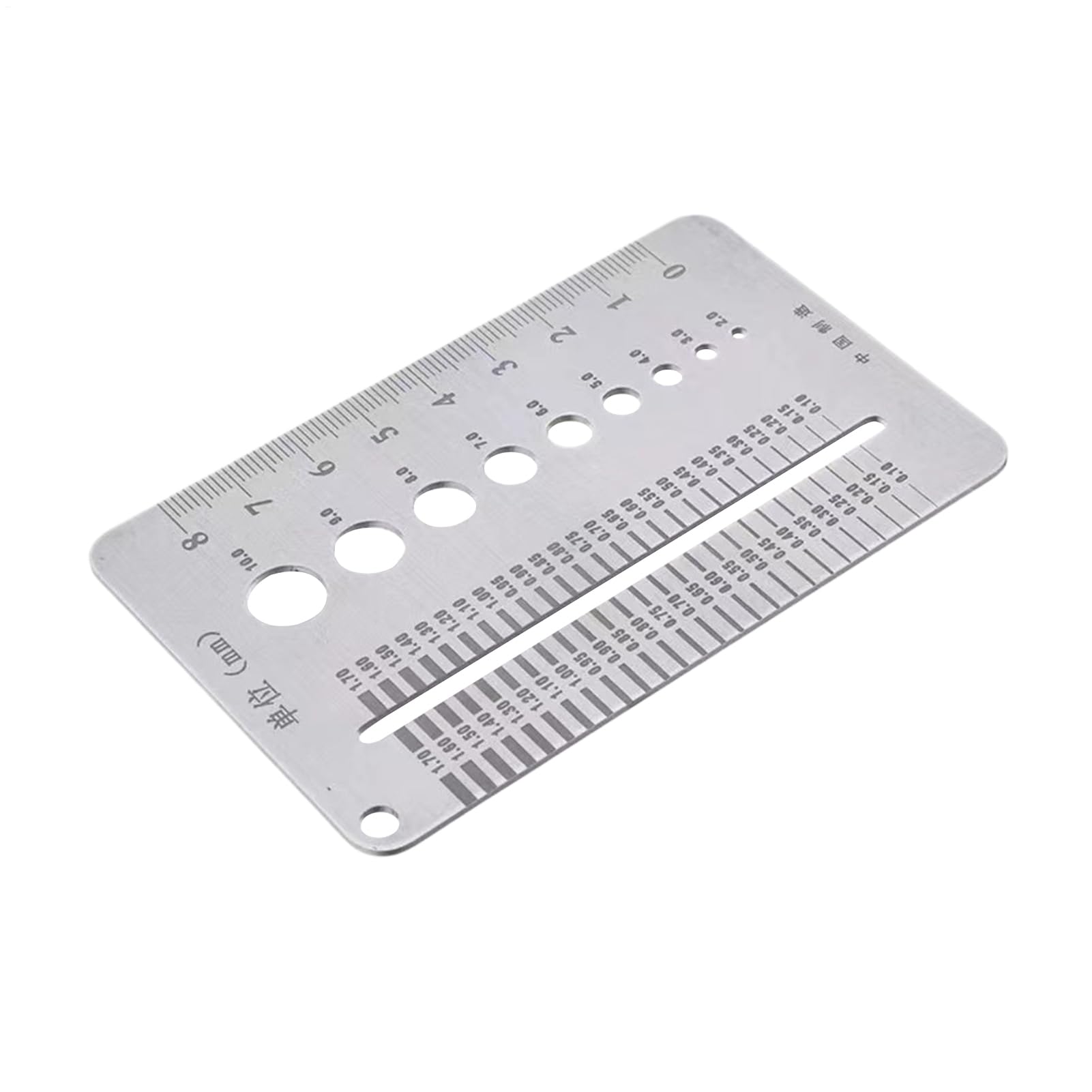Crack Width Gauge, Gap Measuring Ruler, Stainless