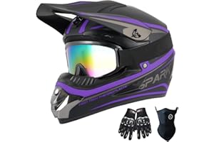 TTMiku Motocross Dirt Bike Helmet, Youth Kids ATV BMX Quad Four Wheeler Offroad Motorcycle Casque Casco para Motos Cross W/Go