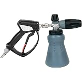 MTM Hydro PF22 Snow Foam Cannon and SGS28 Pressure Washer Spray Gun Kit | Includes 50 ft Pressure Washer Hose, Fittings, and Foaming Lance Attachment for Car Washing and Cleaning Houses, Fences