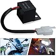 Anxingo 2 Pin LED Turn Indicator Light Flasher Relay Fix for Auto Motorcycle Signal Rate Control, Hyper Flash, Blink Light Is