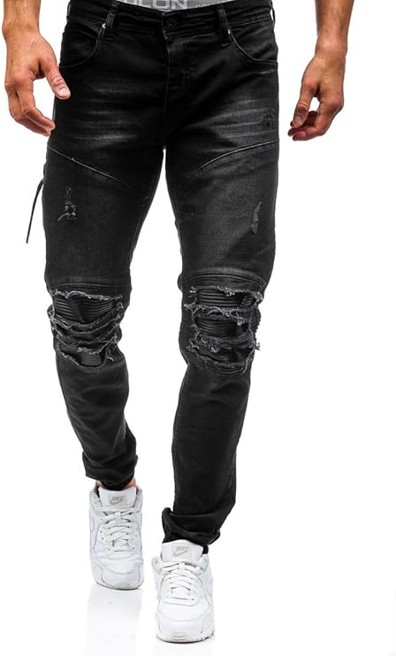 Amazon デニムパンツ メンズ ジーンズ ビッグシルエット ロング