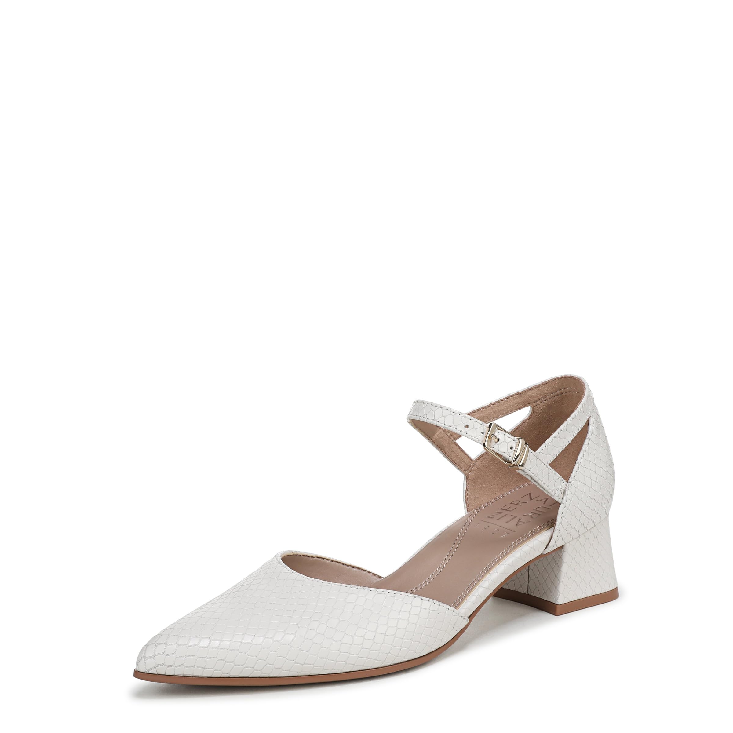 Naturalizer Women’s Maddox Pump White Snake Print 12 W