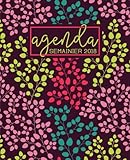 Image de Agenda: 2018 Agenda semainier : 19x23cm : Motif floral tendance, jaune, rose, bleu canard et corail (Calendriers, agendas, organiseurs & planificateur
