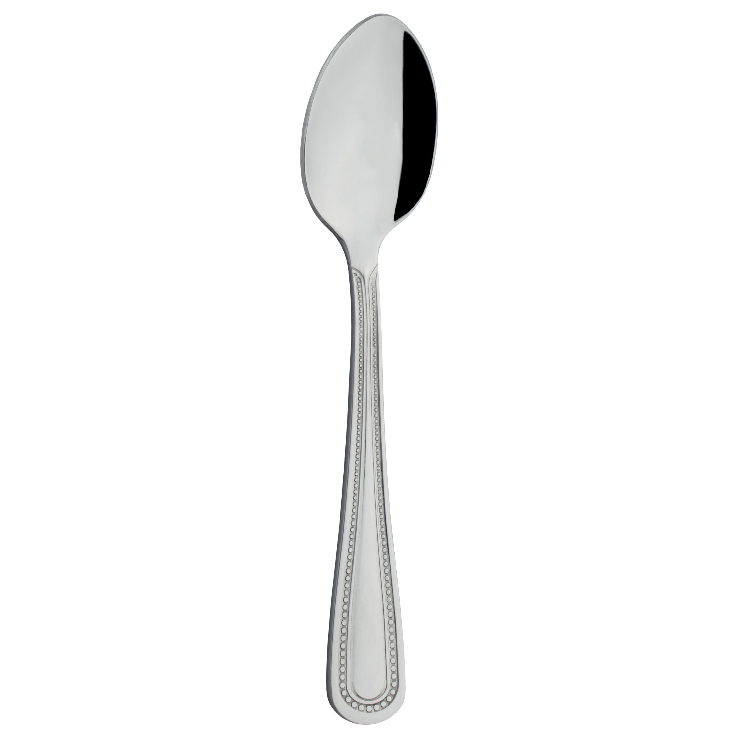 Grunwerg Bead Coffee Spoons COSBDR, 18/0 Stainless Steel, Set of 12