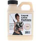 Flesh 8 Oz - Liquid Latex Body Paint, Ammonia Free No Odor, Easy On and Off, Cosplay Makeup, Creates Professional Monster, Zombie Arts
