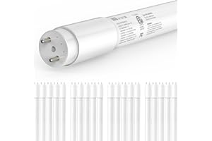 JESLED T8 LED Tube Lights 4FT, 14W 2450LM 6500K, Single or Double End Powered, Plug and Play or Ballast Bypass, Type A+B 4 Fo