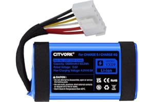 CITYORK 12000mAh GSP-1S3P-CH4D Replacement Battery for Charge 5/ Charge 4Q Bluetooth Speaker, High-Performance Rechargeable Charge 5 Battery