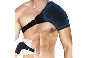 NEWGO Shoulder Ice Pack Rotator Cuff Cold Therap, FSA or HSA Eligible Shoulder Ice Pack Wrap Cold Pack for Shoulder Pain Relief, Recovery After Surgery, Swelling, Tendonitis (Medium Size)