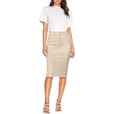 Lexi Womens Super Comfy Hyper Stretch Denim Skirt