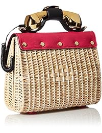 betsey johnson Magenta de mimbre color bolsa de teléfono