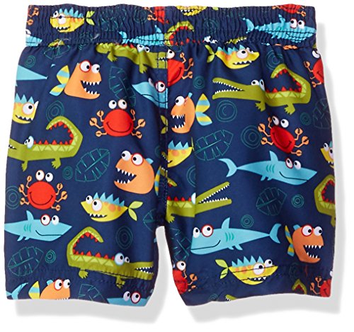 Kiko & Max Baby Boys Set With Short Sleeve Rashguard Swim Shirt, Jawsome Alligator, 24M - Thumbnail 2