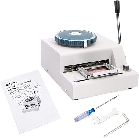 Happybuy 72Characters 72 Characters Printer PVC Card Stamping Machine Credit ID VIP Magnetic Embossing