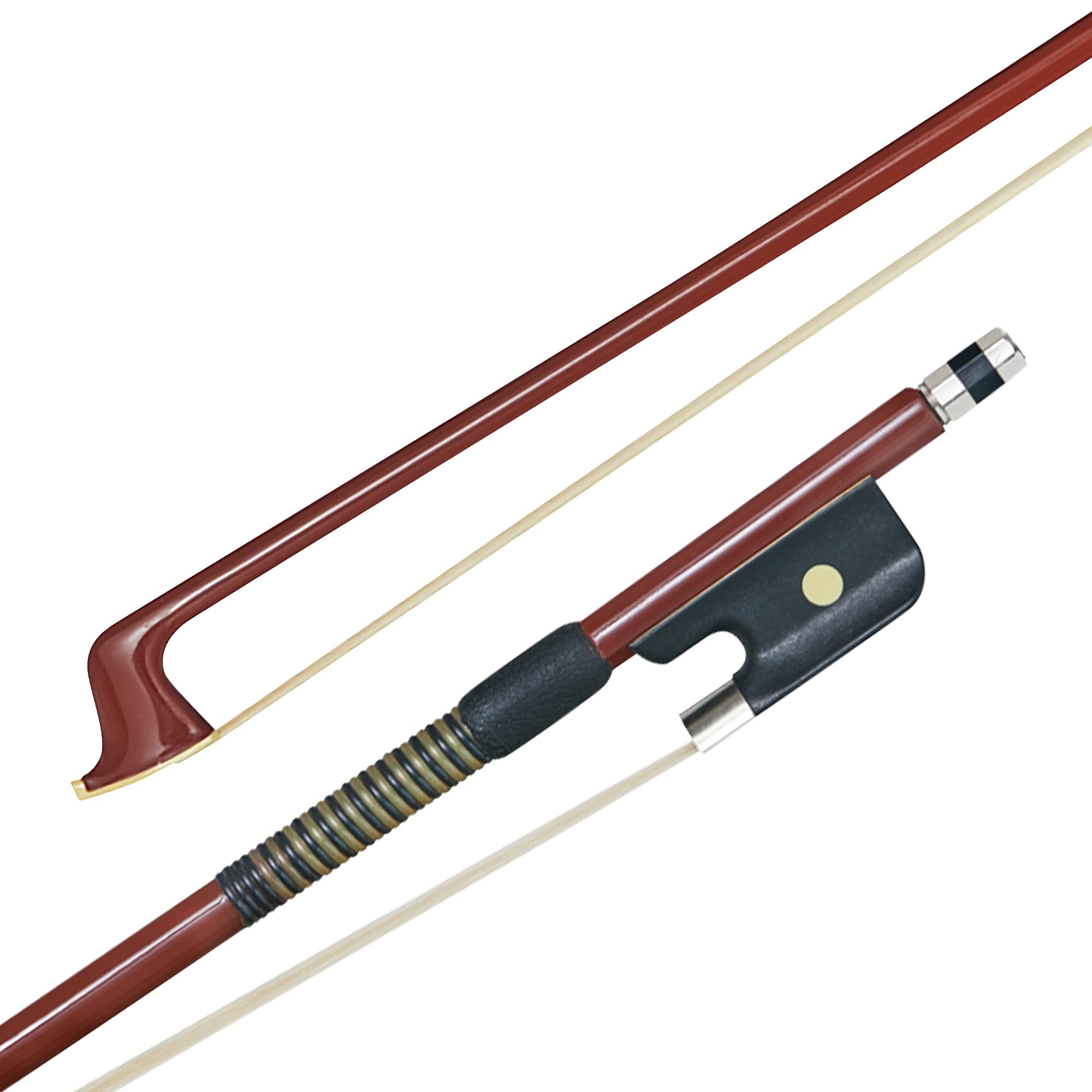 P & H Bows Fibreglass Viola Bow 15" - 16", Full Standard Size Lightweight Durable Bow Made with Natural White Horsehair, Great for Viola Students, Beginners and Teachers