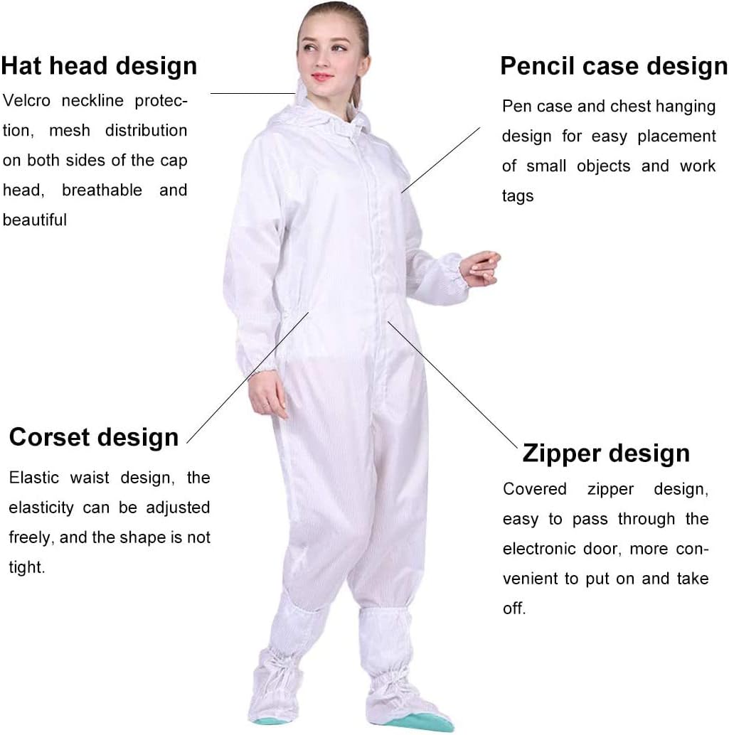 XUEBAI Reutilizable Ropa De Protección Cuerpo Completo Traje De Aislamiento  Anti Splash Overoles De Protección De Aislamiento Anti Estático Ropa De  Trabajo,S Oficina y papelería Seguridad y limpieza futakuchi-hakata.com