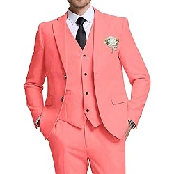High-End Suits Retro Linen Men Suit Beach Wedding