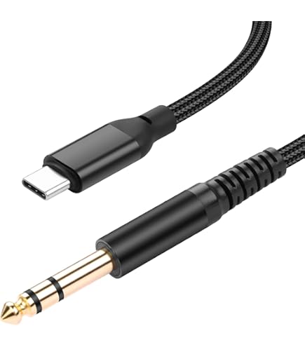 YESPURE Câble USB De Guitare 3 M, Interface De Guitare USB Mâle Vers