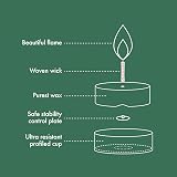 Bolsius D-Light Tea Lights Pack 45 White Natural Plant Wax 8h Burning view 3