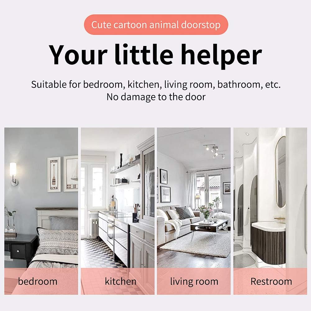 Huinsh Door Stopper Cute Dog Door Stopper, Door Stop Silicone Door Stops,Cute Style Door Wedge for Home and Office White Bull Terrier Dori: Home Improvement