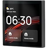 Smart Scene Wall Switch Panel with Voice Control and 4 Inch Touch Screen for Smart Home Control Compatible with ZigBee and BT