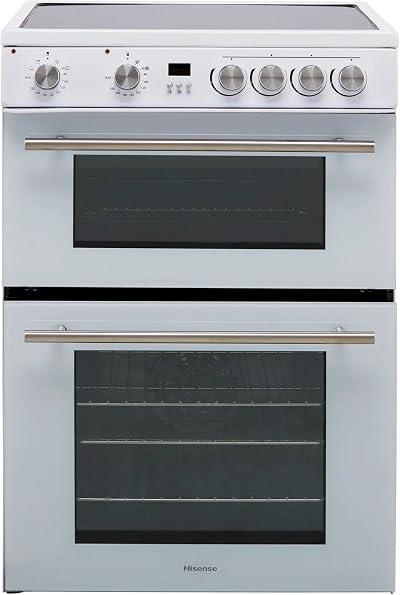 Hisense HDE3211BWUK 60cm Electric Cooker Ceramic Hob White A Rated