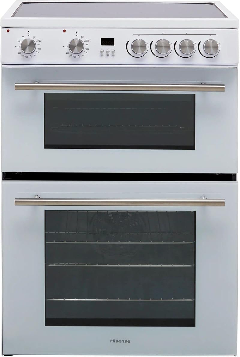 Hisense HDE3211BWUK 60cm Electric Cooker Ceramic Hob White A Rated