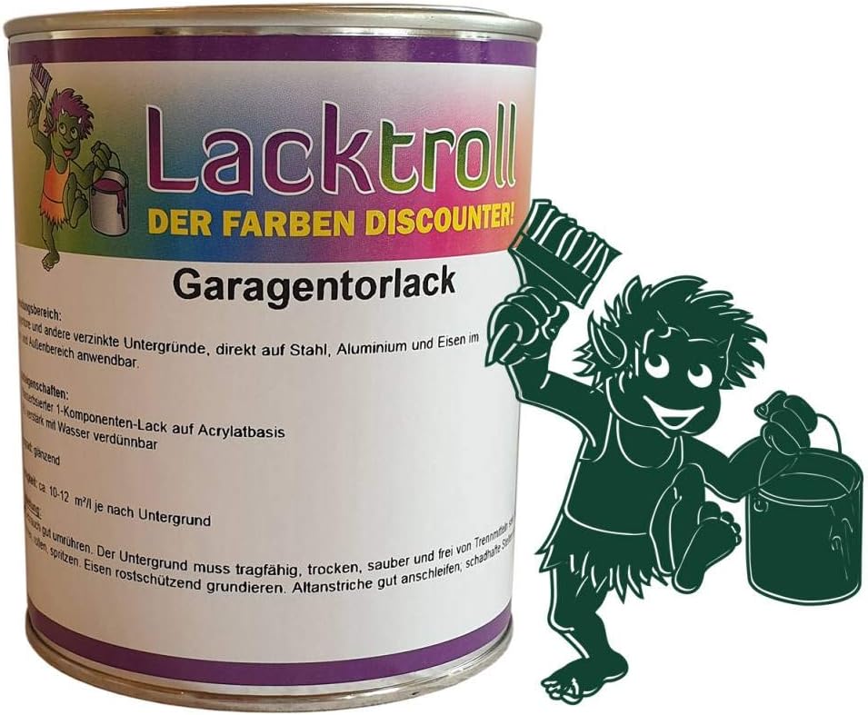 Garagentorlack Moosgrün RAL 6005 Seidenglanz 750 ml: Amazon.de: Baumarkt