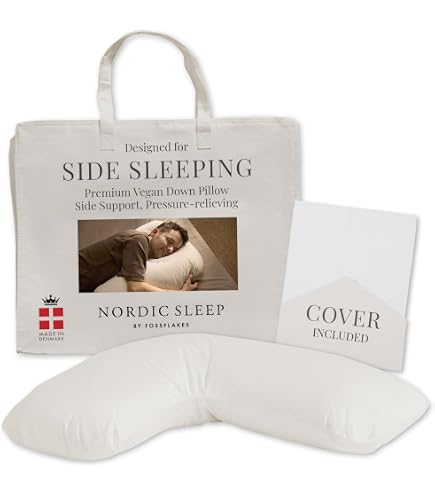 Amazon.com: Fossflakes Bed Pillow 20x26 Standard, Medium-High, for
