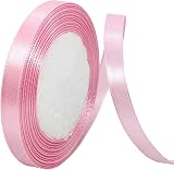 ZHIHUI Pink Satin Ribbon 10mm 22m Wedding Craft Gift Wrapping