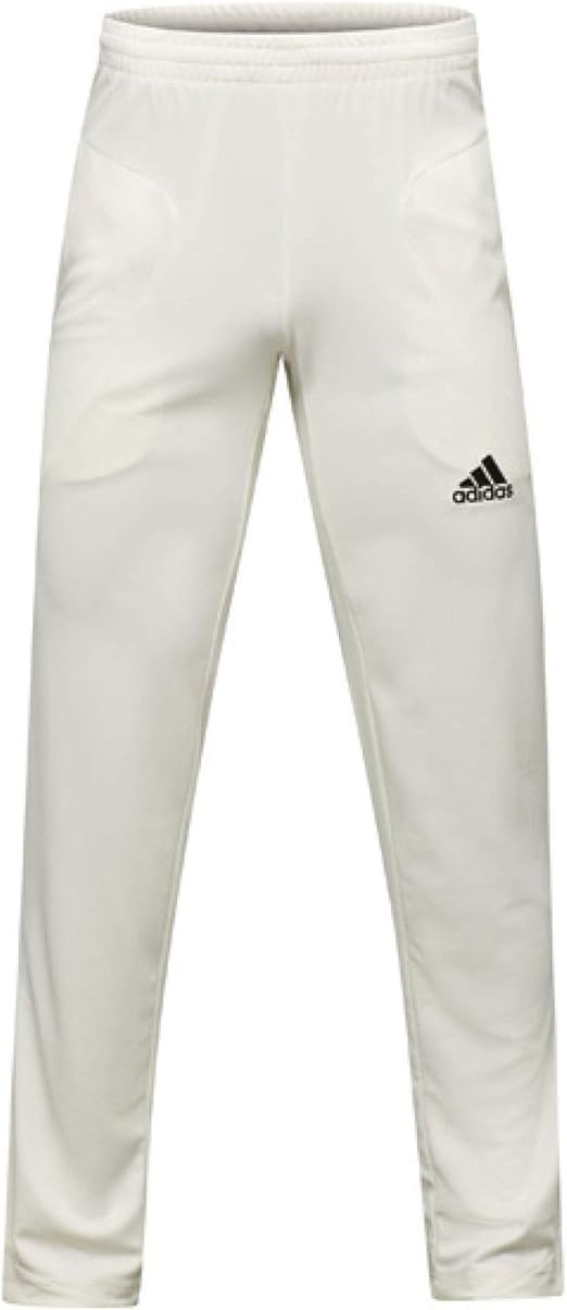 adidas Howzat Mens Cricket Whites Batting Bowling Pant Trouser White