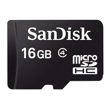 SanDisk SDSDQM-016G-B35 microSDHC 16GB Speicherkarte,Schwarz
