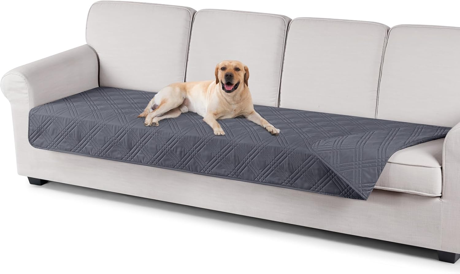 Slipcovers - TAOCOCO 100% Waterproof Sofa Cushion Cover Reversible Couch Seat Cover for Dogs Pets Couch Cover for Chaise Sectional Sofa U Shape Sofa Furniture Protector Sofa Slipcover(Oversized Sofa, Dark Grey)