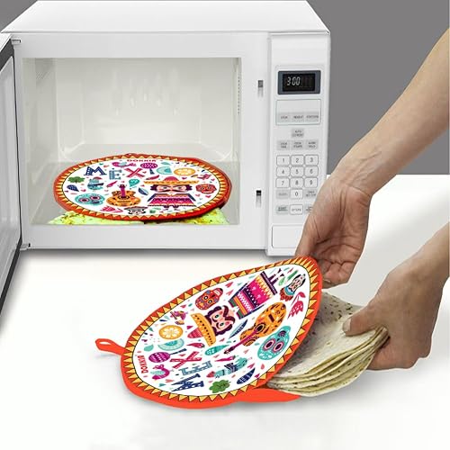 Tortilla-Wärmer Aus Stoff Für Die Mikrowelle – Hält Fladenbrot Warm & Frisch | 30 Cm, Ideal Für Partys & Zuhause