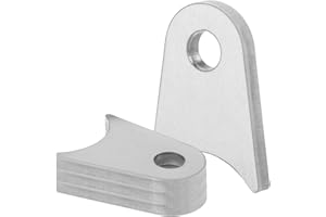 ALVKTORA Weld On Tabs,Axle Weld tab, Weld on Shock mounts, Weld on Shock Bracket, Triangle Weld On Tabs with 1/2" Hole,1-3/4" Wide, Fits 3/5" to 2-1/2" Axle Pack(4 PCS)