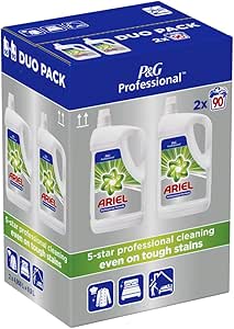 Ariel Detergente Líquido para Lavadora, 180 Lavados (2 x 90)