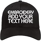 Custom Hats Design Your Own Baseball Cap Embroidered Dad Hat Personalized Text Adjustable Men Women