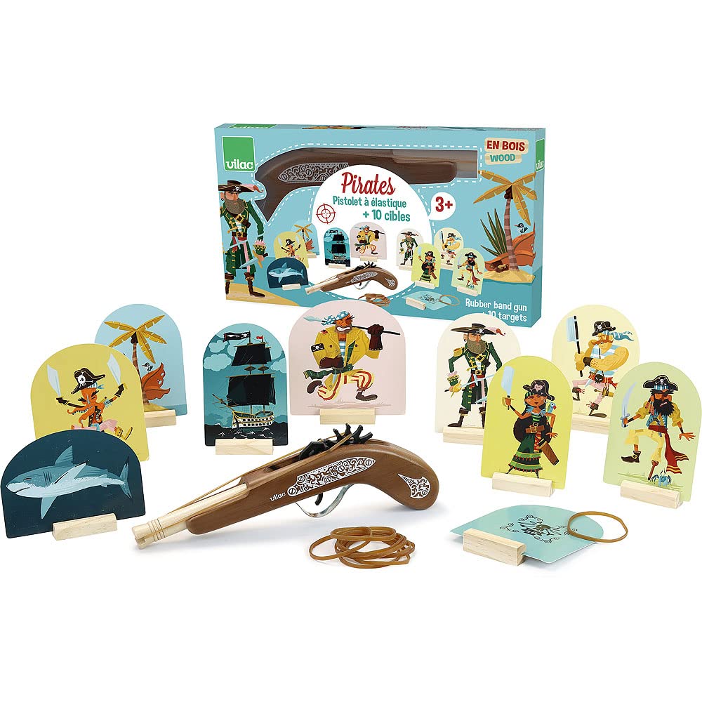 Vilac - Pirates Battle Axes Pistol, Multicoloured (9905)