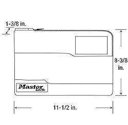 Master Lock Money Bag with Key Lock and Zipper for