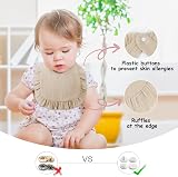 Vicloon Baby Teething Bibs Set Absorbent Muslin 3 pcs 29cm Neck 25x22cm view 5