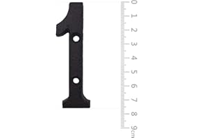 BetLight House Numbers- 3 Inch Innovative Wrought Iron Numbers- Vintage Nail on Die Cast Mailbox Numbers/Number 1