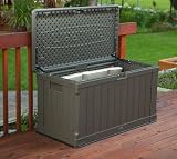 LIFETIME 439 Litre Storage Box Dark Brown Dual-Wall HDPE view 9