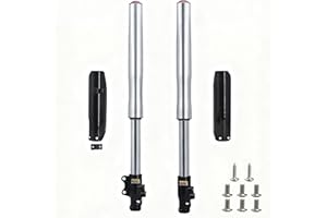 PPR PIT PRO RACING Front Inverted 630MM Fork 45MM/48MM with Shock Protector Cover for Chinese Dirt Pit Bike CRF KLX (Silver-12mm Alxe)