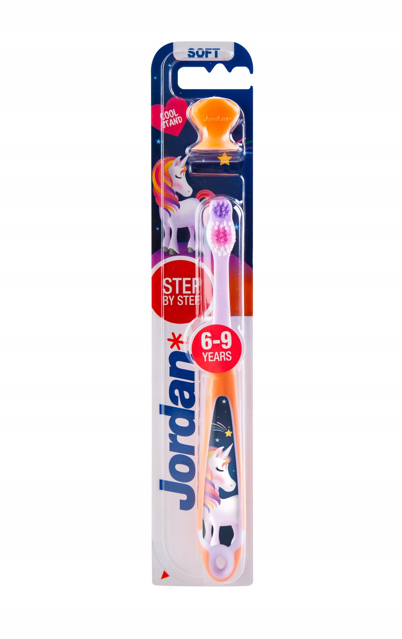 Jordan Tooth Brush Step 3, 6-8 Years, Assorted Colours, Pack of 1