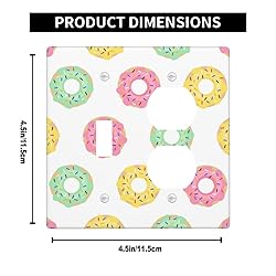 Pznen 2-Gang 1-Toggle/1-Duplex Wall Plate, Donut