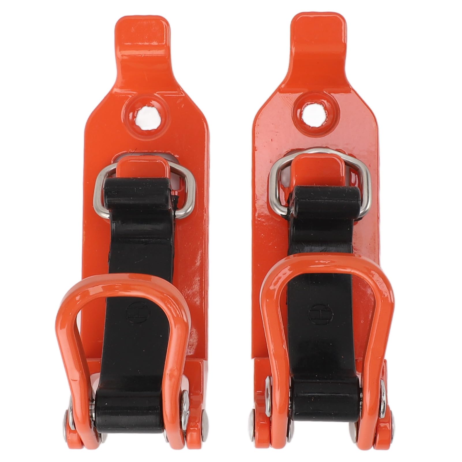 Quick Release Shovel Mount, 2-Pack Metal Rubber Clamp Kit, 17-40 mm Tool Holder, Orange (Orange)